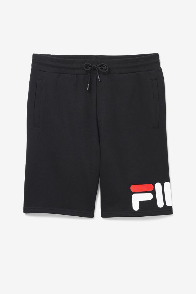 Fila Zeshawn Black Shorts Mens - NZ 58637-BVIE